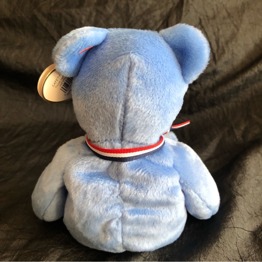 2001 Ty Beanie Baby America Commemorative Blue Patriotic September 11th Bear nwt - Picture 7 of 10